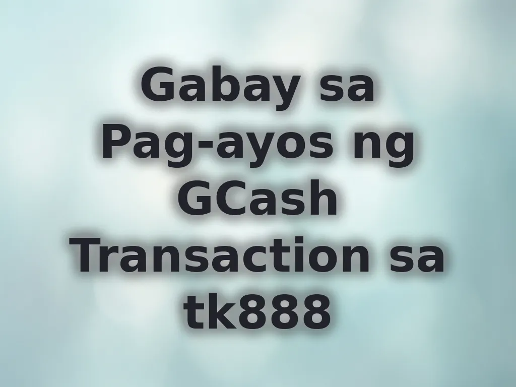 GCash troubleshooting